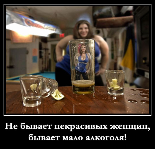 Не бывает некрасивых женщин, бывает мало алкоголя!